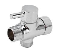 ZAICOLER Vanne de Dérivation de Douche à 3 Voies, Adaptateur de té de Douche en Laiton, Inverseur de avec Sortie 7/8 et Entrée 1/2, Idéal pour les Têtes Portatives Murales