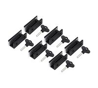ZAICOLER Verrouille des Fenêtres pour les Fenêtres de Haut en Bas, Verrous de sécurité avec Touches en Aluminium Alliage Vertical Vertical Horizontal Serrure de Serrure Coulissante Verrouillage de