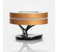 Zaigon Arbre multifonction - Lampe haut-parleur Bluetooth TWS - Chargeur sans fil 10 W - Lampe de chevet - Mode veille automatique avec horloge numérique et réglage de la luminosité