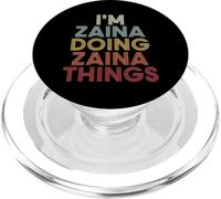 Zaina Name Zaina Personalized Name First Given PopSockets PopGrip pour MagSafe