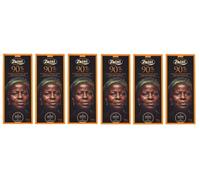 Zaini Tavoletta Cioccolato Lot de 6 barres chocolat noir 90 % cacao 75 g