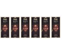 Zaini Tavoletta Cioccolato Lot de 6 barres de chocolat noir 100 % cacao 75 g
