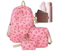 Zaino Donna Moda - Fiocco Moda Zaino Femminile | Capiente Per Pendolari Lavoro Aereo Università, Petit sac à dos pour femme, sac à dos décontracté en nylon pour usage quotidien, voyage, shopping