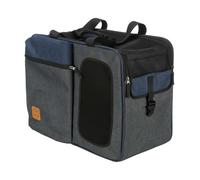 Zaino e trasportino tara 2 in 1 misura 25×38×50cm colore grigio/blu Trixie