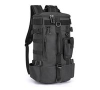 Zaino - Zaino da pescaa Con portacanna - Zainos impermeabile per esche, idéal per escursioni, viaggi in moto, gite en kayak, picnic spiaggia, campeggio Sacca Impermeabile Escursioni Spiaggia, Noir
