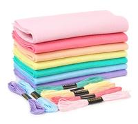 ZAIONE Lot de 7 feuilles de feutre doux pastel arc-en-ciel 21 x 90 cm pour la rentrée scolaire