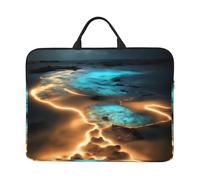 Zaixiansj Housse pour ordinateur portable 14" avec poignée et poche pour accessoires de voyage d'affaires, Vue sous la lune, Taille unique