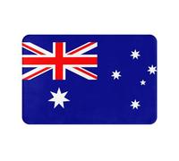 Zaixiansj Tapis de bain antidérapant, doux et absorbant - Motif drapeau australien - 61 cm