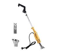 zaizai Désherbeur Électrique, Baguette De Désherbage Thermique, Outil De Jardinage, Brûleur L'herbe Et Brûler Le Charbon De Bois, Deux En Un, Jaune, Noir, Argent, Métal, 650 °C, 2000 W