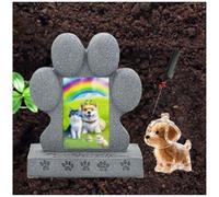 ZaiZaiSMao Cadeaux pour Le Deuil d'un Chien avec Souvenir en Poils d'animaux, Pierres Tombales pour Chats D'extérieur Exposition De Photos Cadeau pour Les Amoureux des Chiens
