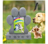 ZaiZaiSMao Cadeaux pour Le Deuil d'un Chien et Souvenir en Poils d'animaux, Plaques Funéraires pour Chien à L'extérieur Exposition De Photos pour Honorer Un Animal Chéri