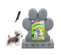 ZaiZaiSMao Cadre Commémoratif pour Chien avec Porte-Clés pour Poils De Chat, Cadre Commémoratif pour Chien Exposition De Photos pour Honorer Un Animal Chéri