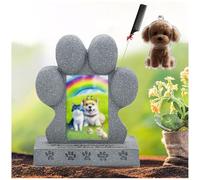ZaiZaiSMao Pierres Commémoratives pour Chats avec Souvenir en Poils De Chien, Cadeaux De Condoléances pour Chiens Exposition De Photos Cadeau pour Les Amoureux des Chiens