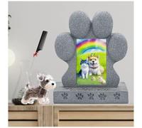ZaiZaiSMao Pierres Tombales pour Chiens et Souvenir en Poils d'animaux, Commémoration pour Chat Exposition De Photos Cadeau pour Les Amoureux des Chiens