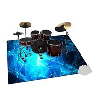 ZAJENKUB 180 x 150 cm Tapis pour Batterie et Percussions, Tapis de Batterie Electronique, Tapis Insonorisé pour Piano, Tapis Professionnel Rectangulaire de Jazz Tapis Batterie Acoustique Insonorisant