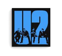 ZAJSGPUR Poster décoratif sur toile avec icônes de Rock Bands U2 - 40 x 40 cm