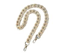 ZAJYZZF Accessoire de Sac d'été for Femme, pièces détachables, chaîne de Remplacement, Sangle de Luxe en résine Blanche et Beige, bandoulière en Acrylique for Femme(Orage 80cm)