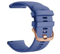 ZAJYZZF Bracelet de Montre en Cuir for Watch GT 4 41 mm/Garmin Venu 3S/Venu 2S, Boucle Or Rose, 18 mm(Silicone Dark Blue,for 18mm Venu 3S)