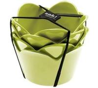 ZAK DESIGNS 0204-9990 ROSE SET DE 4 COUPELLES 8 CM VERT Rose G