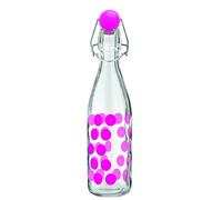 Zak designs 0896-170 Dot Bouteille Verre Fuchsia 1 L