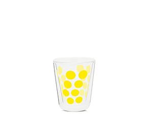 Zak Designs 2005-C420 Dot Verre à Café Double Paroi, Jaune, 8 x 8 x 9,5 cm
