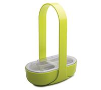 Zak Designs 2110-P781 Plateau Panier de 2 Compartiments Vert/Blanc