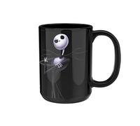 Zak Designs Disney Tim Burton Tasse à café en céramique à changement de couleur unique pour boissons chaudes - Souvenir de collection (445 ml, Jack Skellington)