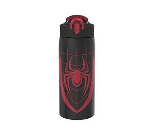 Zak Designs Marvel Spider-Man Bouteille d'eau pour voyage et à la maison, isolation sous vide en acier inoxydable avec couvercle à bec verrouillable, boucle de transport intégrée, design anti-fuite