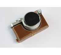 Zakao D-Lux 7 Étui de protection en similicuir avec ouverture par le bas pour appareil photo Leica D-Lux 7 Marron