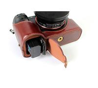 Zakao Demi-étui de protection en cuir véritable avec ouverture en bas et dragonne pour appareil photo Sony Alpha A7 II, A7R II et A7S II