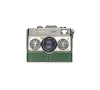 Zakao Demi-étui en cuir véritable fait à la main pour Rollei 35 Classic/Royal avec dragonne Vert