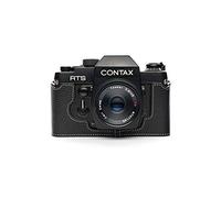 Zakao Demi-étui en cuir véritable fait main pour Contax RTS/RTS II RTS2 avec dragonne Noir