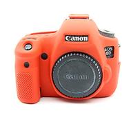Zakao Étui de protection en silicone souple pour appareil photo numérique Canon EOS 70D Rouge