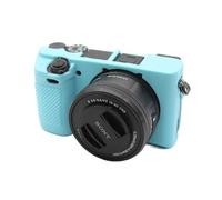 Zakao Étui de protection en silicone souple pour appareil photo numérique Sony Alpha A6400 Bleu