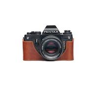 Zakao Étui en cuir véritable fait main pour Pentax LX avec dragonne, marron, Rétro