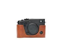 Zakao Étui pour appareil photo en cuir véritable fait à la main pour Fujifilm Fuji X-Pro3 XPro3 X-Pro2 XPro2 Version ouverture par le bas avec dragonne (Marron)