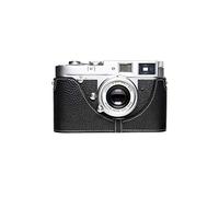 Zakao Étui pour appareil photo Leica M6, fait à la main en cuir véritable véritable avec dragonne Noir