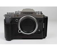 Zakao Étui pour appareil photo X-T4 en cuir véritable avec ouverture par le bas et dragonne pour Fujifilm Fuji X-T4 XT4 Noir