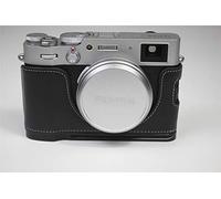 Zakao Étui pour appareil photo X100 V en cuir véritable avec ouverture par le bas et dragonne pour Fujifilm Fuji X100 V Noir