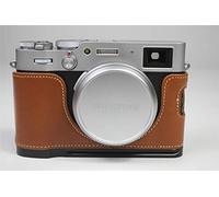 Zakao Étui pour appareil photo X100 V en cuir véritable avec ouverture par le bas et dragonne pour Fujifilm Fuji X100 V Marron