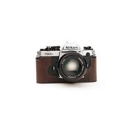 Zakao Étui pour Nikon FM3A, fait à la main en cuir véritable pour appareil photo Nikon FM3A avec dragonne (café)