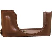 Zakao TYP 109 Étui en cuir PU avec ouverture par le bas pour appareil photo Leica D-LUX TYP 109 TYP109, café, Trousse de beauté