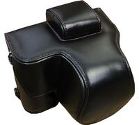 Zakao X-S20 Étui de protection intégral en cuir PU avec ouverture par le bas pour appareil photo Fujifilm X-S20 XS20 Objectif 15-45 mm 35 mm avec bandoulière et mini sac, Noir , Trousse de beauté