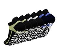 ZAKASA Chaussettes Antidérapante Basses Homme: Chaussette Courtes Sport Anti Dérapantes Sans Couture Respirant en Été Gym Yoga Pilates EU 47-50 Couleurs Mélangées-3 Paires