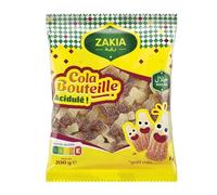 ZAKIA - Bonbons cola halal | Goût savoureux et onctueux | Parfait pour les moments gourmands | le paquet de 200g | LOT DE 4
