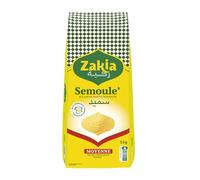 ZAKIA Semoule moyenne de blé dur français, qualité supérieure, fabriquée en France, sachet de 5 kg - Lot de 2