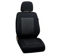 Zakschneider Housses De Siège pour Citroen Jumpy - Housse Avant Siège du Conducteur - Couleur Premium Noir avec des Triangles Gris