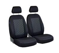 Zakschneider Housses DE SIÈGE pour KANGOO - Housses Avant - Couleur Premium Noir Gris Effet 3D