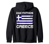 Zakynthos Drapeau Grèce Design Drapeau Grec Fierté Sweat à Capuche