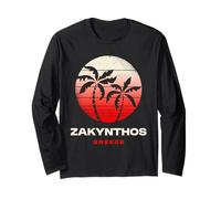 Zakynthos Island Grèce Retro Sunset Wear Manche Longue
